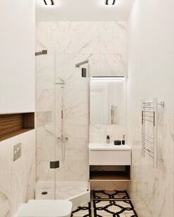 Фото № 5: Дизайн-проект двухкомнатной квартиры 66.3  м² Стиль Модернизм для ЖК Московский