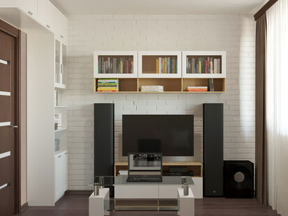 Фото № 4: Дизайн-проект трехкомнатной квартиры 86.1  м² Стиль Контемпорари для ЖК Кварталы 21/19