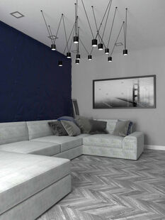 Фото № 5: Дизайн-проект двухкомнатной квартиры 51.49  м² Стиль Минимализм для ЖК Московский