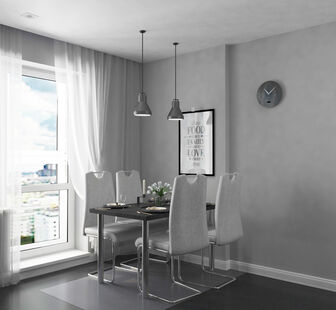 Фото № 3: Дизайн-проект двухкомнатной квартиры 51.49  м² Стиль Минимализм для ЖК Московский