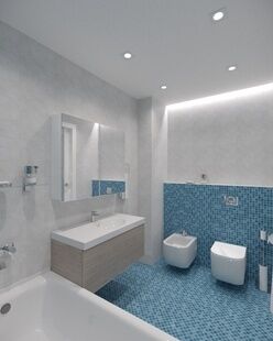 Фото № 2: Дизайн-проект трехкомнатной квартиры 84.1  м² Стиль Минимализм для ЖК Московский