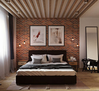 Фото № 3: Дизайн-проект двухкомнатной квартиры 69.66  м² Стиль Эклектика для ЖК Московский