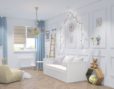 Фото № 6: Дизайн-проект двухкомнатной квартиры 60.33  м² Стиль Фьюжн для ЖК Московский