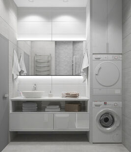 Фото № 3: Дизайн-проект двухкомнатной квартиры 34.52  м² Стиль Модернизм для ЖК Велтон Парк