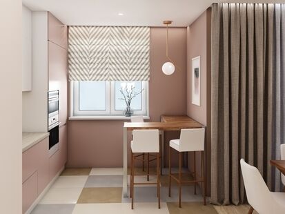 Фото № 5: Дизайн-проект четырехкомнатной квартиры 111.4  м² Стиль Модернизм для ЖК Московский