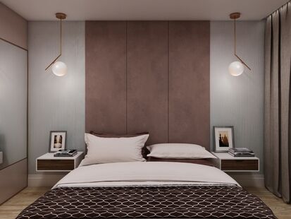 Фото № 6: Дизайн-проект четырехкомнатной квартиры 111.4  м² Стиль Модернизм для ЖК Московский