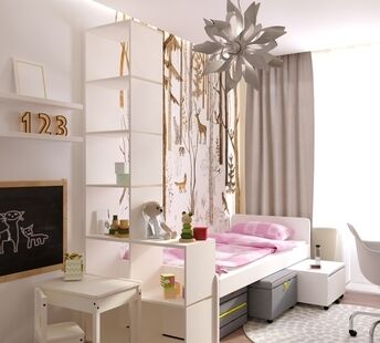 Фото № 2: Дизайн-проект двухкомнатной квартиры 64.6  м² Стиль Модернизм для ЖК Московский