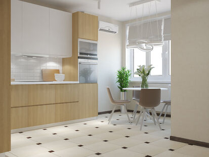 Фото № 1: Дизайн-проект двухкомнатной квартиры 39.0  м² Стиль Контемпорари для ЖК Московский