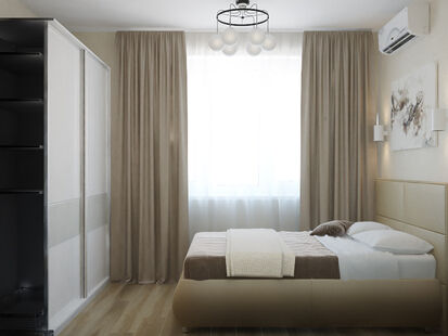 Фото № 4: Дизайн-проект двухкомнатной квартиры 39.0  м² Стиль Контемпорари для ЖК Московский