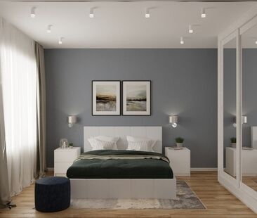 Фото № 3: Дизайн-проект трехкомнатной квартиры 93.92  м² Стиль Модернизм для ЖК Московский