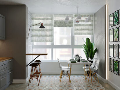 Фото № 2: Дизайн-проект двухкомнатной квартиры 64.46  м² Скандинавский стиль для ЖК Московский