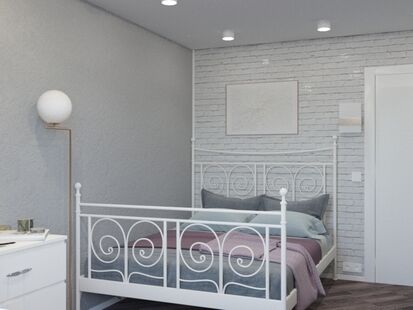 Фото № 2: Дизайн-проект трехкомнатной квартиры 70.6  м² Стиль Модернизм для ЖК Московский