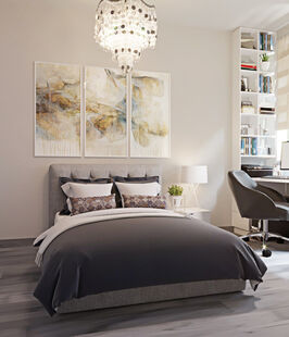 Фото № 1: Дизайн-проект двухкомнатной квартиры 65.4  м² Стиль Контемпорари для ЖК Friday Village