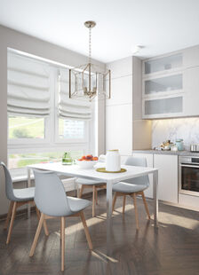 Фото № 3: Дизайн-проект двухкомнатной квартиры 69.5  м² Стиль Американская классика для ЖК Московский