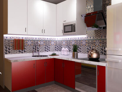 Фото № 5: Дизайн-проект трехкомнатной квартиры 59.5  м² Стиль Контемпорари для ЖК Московский