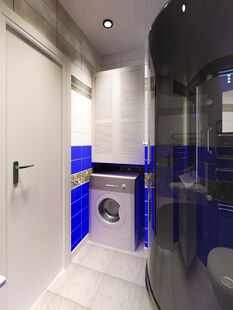 Фото № 4: Дизайн-проект трехкомнатной квартиры 59.5  м² Стиль Контемпорари для ЖК Московский