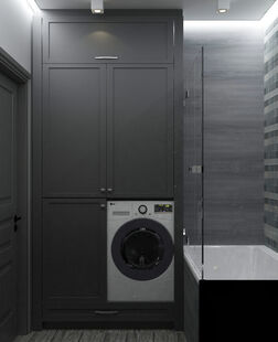 Фото № 2: Дизайн-проект двухкомнатной квартиры 70.23  м² Стиль Современная классика для ЖК Московский