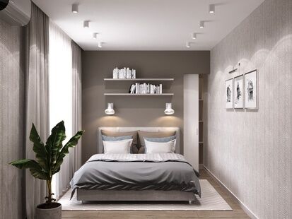 Фото № 1: Дизайн-проект двухкомнатной квартиры 57.5  м² Скандинавский стиль для ЖК Московский