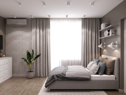 Фото № 5: Дизайн-проект двухкомнатной квартиры 57.5  м² Скандинавский стиль для ЖК Московский