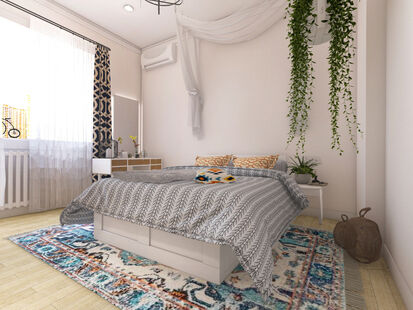 Фото № 6: Дизайн-проект двухкомнатной квартиры 61.78  м² Скандинавский стиль для ЖК Московский