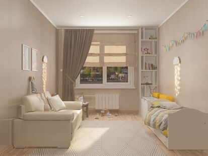 Фото № 3: Дизайн-проект двухкомнатной квартиры 68.9  м² Стиль Минимализм для ЖК Зеленые Аллеи