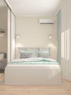 Фото № 4: Дизайн-проект двухкомнатной квартиры 68.9  м² Стиль Минимализм для ЖК Зеленые Аллеи