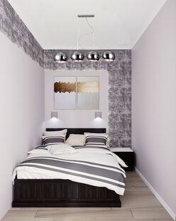 Фото № 5: Дизайн-проект однокомнатной квартиры 42.4  м² Стиль Минимализм для ЖК Московский