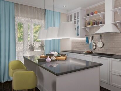 Фото № 5: Дизайн-проект трехкомнатной квартиры 114.6  м² Стиль Современная классика для ЖК Московский