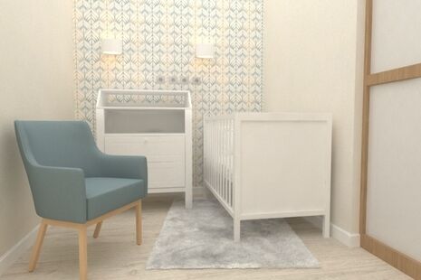 Фото № 3: Дизайн-проект трехкомнатной квартиры 57.1  м² Стиль Модернизм для ЖК Ривьера Парк