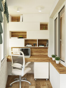 Фото № 3: Дизайн-проект двухкомнатной квартиры 66.35  м² Стиль Контемпорари для ЖК Московский