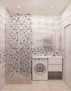 Фото № 3: Дизайн-проект квартиры-студии 30.0  м² Стиль Фьюжн для ЖК Московский