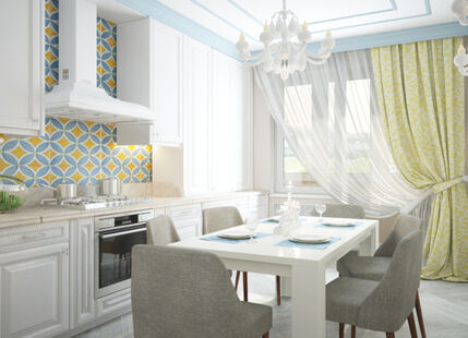 Фото № 6: Дизайн-проект двухкомнатной квартиры 62.0  м² Стиль Современная классика для ЖК Московский