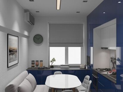 Фото № 2: Дизайн-проект двухкомнатной квартиры 65.39  м² Стиль Минимализм для ЖК Московский