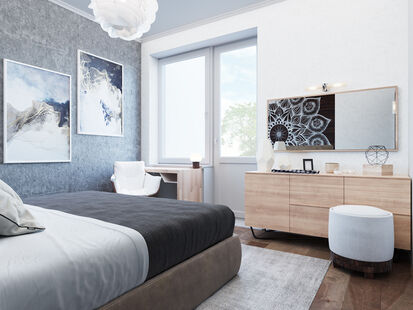 Фото № 1: Дизайн-проект трехкомнатной квартиры 90.9  м² Стиль Минимализм для ЖК Московский