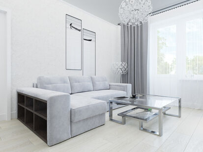 Фото № 5: Дизайн-проект трехкомнатной квартиры 90.9  м² Стиль Минимализм для ЖК Московский