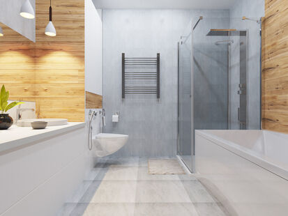 Фото № 4: Дизайн-проект двухкомнатной квартиры 66.41  м² Стиль Модернизм для ЖК Московский