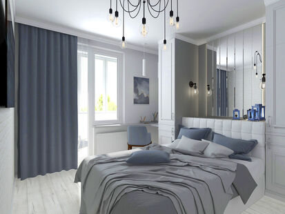 Фото № 1: Дизайн-проект трехкомнатной квартиры 86.8  м² Стиль Современная классика для ЖК Московский