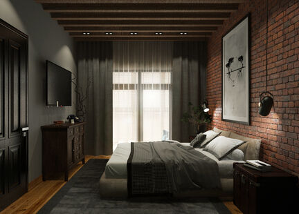 Фото № 3: Дизайн-проект трехкомнатной квартиры 88.52  м² Стиль Эклектика для ЖК Московский