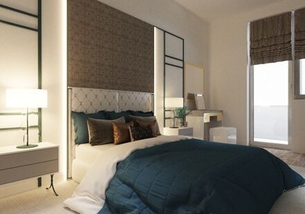 Фото № 4: Дизайн-проект четырехкомнатной квартиры 124.8  м² Стиль Американская классика для ЖК Московский