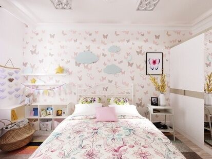 Фото № 2: Дизайн-проект четырехкомнатной квартиры 124.8  м² Стиль Американская классика для ЖК Московский