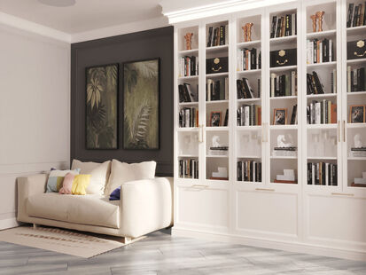 Фото № 5: Дизайн-проект двухкомнатной квартиры 64.2  м² Стиль Американская Классика для ЖК Неоклассика 1