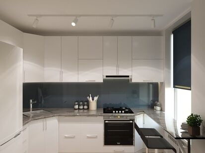 Фото № 6: Дизайн-проект однокомнатной квартиры 30.08  м² Скандинавский стиль для ЖК Московский