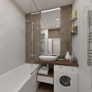 Фото № 6: Дизайн-проект двухкомнатной квартиры 65.31  м² Стиль Контемпорари для ЖК Московский