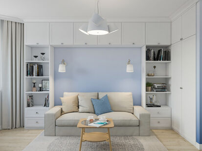 Фото № 6: Дизайн-проект двухкомнатной квартиры 65.6  м² Скандинавский стиль для ЖК Московские водники