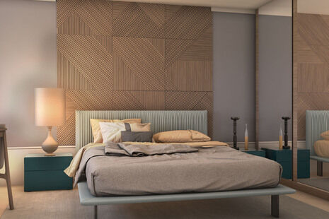 Фото № 3: Дизайн-проект однокомнатной квартиры 45.29  м² Стиль Модернизм для ЖК Отрада 2