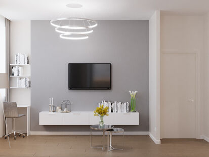 Фото № 6: Дизайн-проект двухкомнатной квартиры 71.8  м² Стиль Контемпорари для ЖК Новорижский