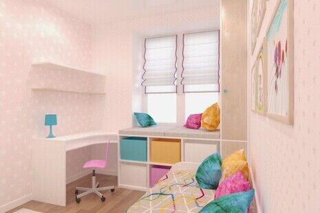 Фото № 3: Дизайн-проект двухкомнатной квартиры 25.32  м² Стиль Контемпорари для ЖК в г. Санкт-Петербург