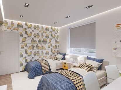 Фото № 1: Дизайн-проект 4-комнатной квартиры 111.4 кв.м Стиль Модернизм для ЖК Московский