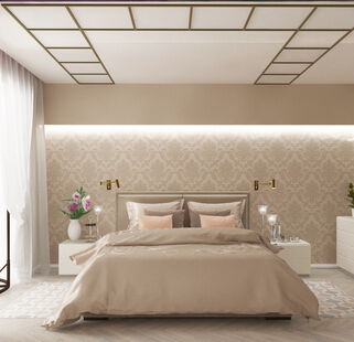 Фото № 6: Дизайн-проект трехкомнатной квартиры 96.84  м² Стиль Фьюжн для ЖК Московский