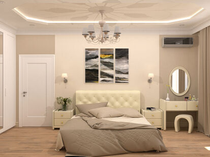 Фото № 3: Дизайн-проект двухкомнатной квартиры 55.0  м² Стиль Контемпорари для ЖК Московский